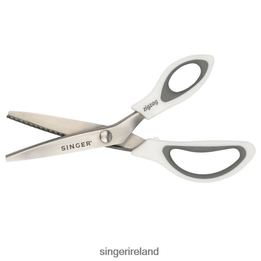 Accessories SINGER 9" Pinking Shears with Comfort Grip, Stainless Steel Zig Zag Scissors 08666F166 - Image 2