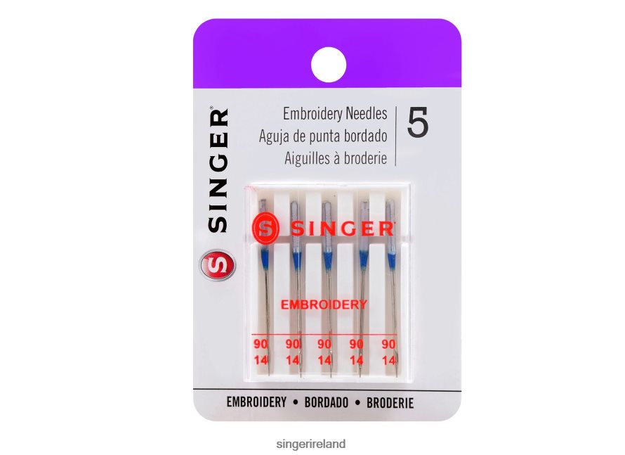 Accessories SINGER Embroidery Needles, Size 90/14 08666F118 - Image 1