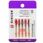 Accessories SINGER Titanium Quilting Needles, Sizes 80/11 & 90/14 08666F114