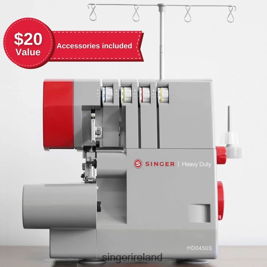 Machines SINGER HD0450S Heavy Duty Serger and Presser Foot Bundle 08666F19 - Image 2