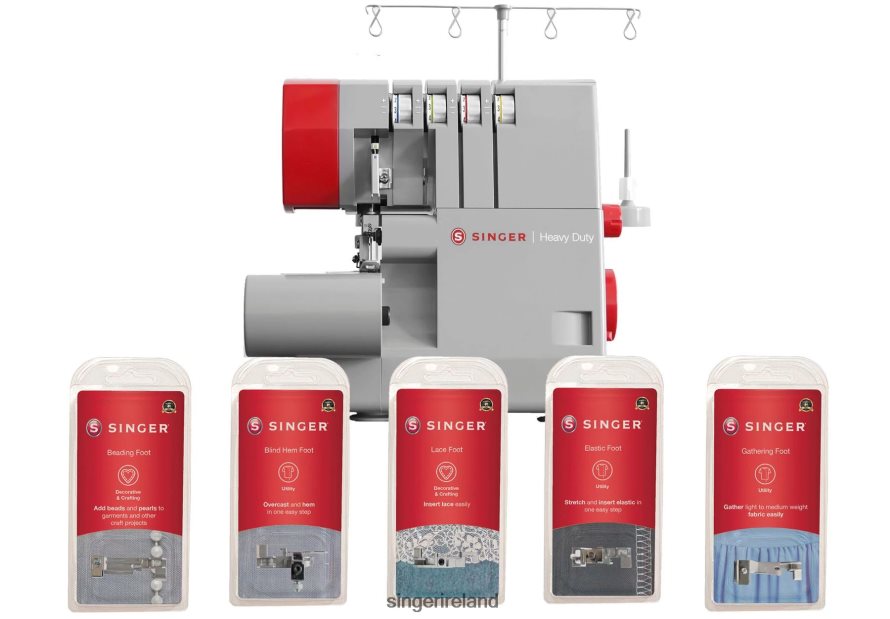 Machines SINGER HD0450S Heavy Duty Serger and Presser Foot Bundle 08666F19 - Image 1