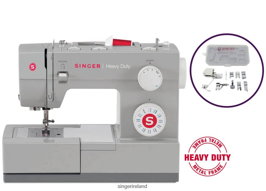 Machines SINGER Heavy Duty 4423 Sewing Machine and Presser Foot Kit Bundle 08666F20 - Image 1