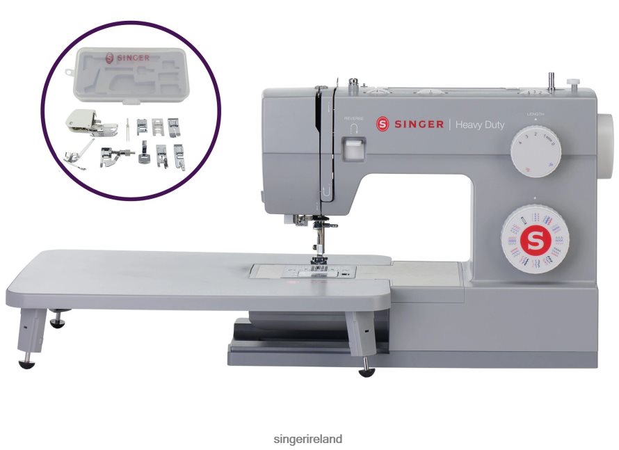 Machines SINGER Heavy Duty 6380 Sewing Machine and Presser Foot Bundle 08666F23 - Image 1