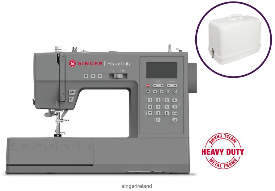 Machines SINGER Heavy Duty 6800C Sewing Machine Hard Case Bundle 08666F22 - Image 1