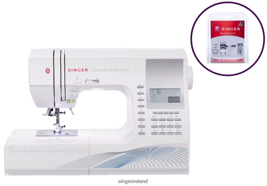 Machines SINGER Quantum Stylist 9960 and Garment Sewing Foot Kit Bundle 08666F18 - Image 1