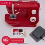 Machines SINGER Simple 3337 Red Sewing Machine 08666F75 - Image 2