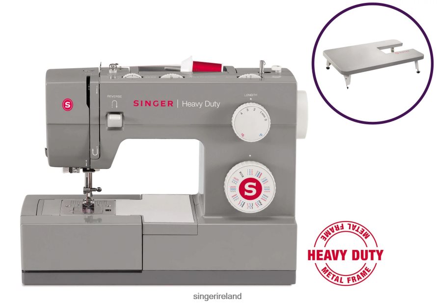 Machines SINGER Heavy Duty 4432 Sewing Machine Extension Table Bundle 08666F17