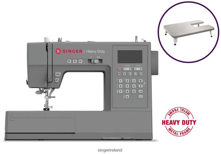 Machines SINGER Heavy Duty 6800C Sewing Machine Extension Table Bundle 08666F21