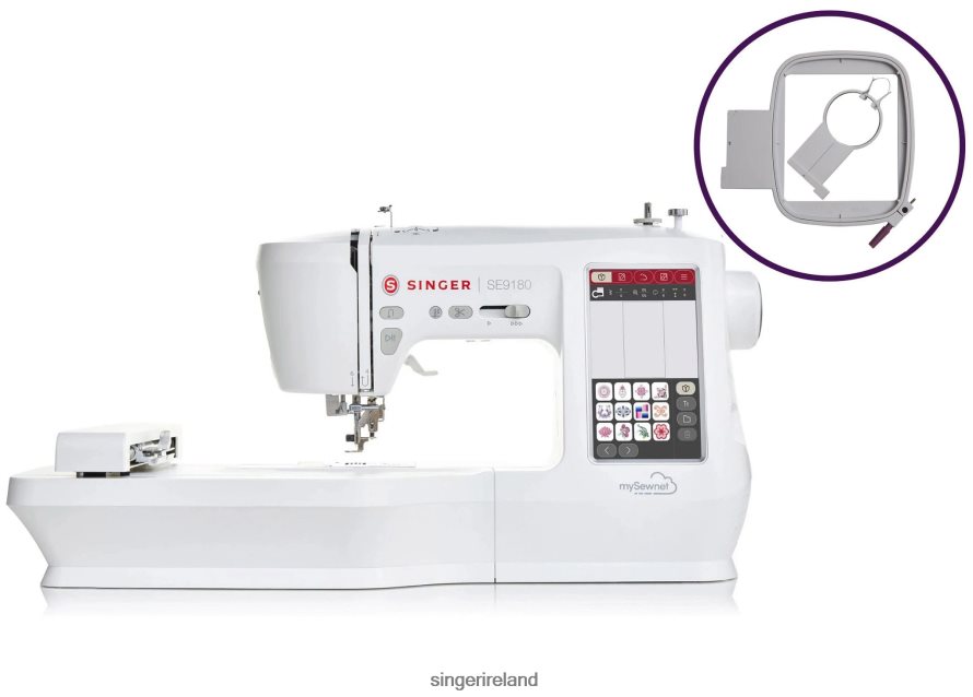 Machines SINGER SE9180 Sewing and Embroidery Machine and Hoops Bundle 08666F1