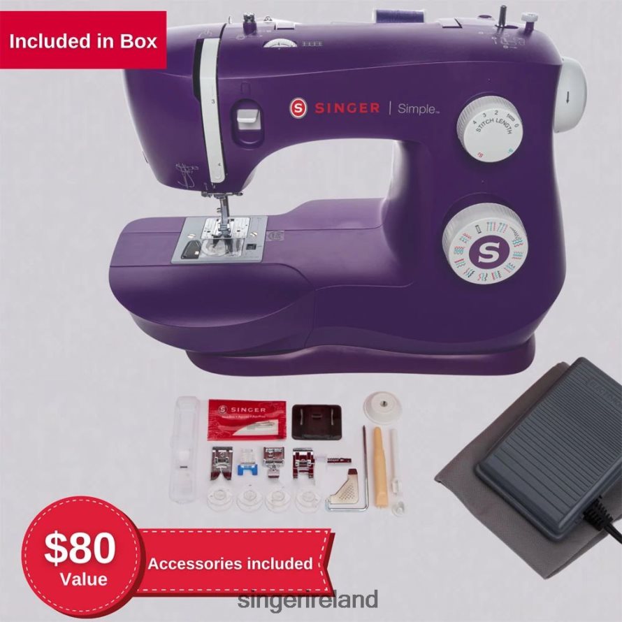 Machines SINGER Simple 3337 Purple Sewing Machine 08666F74